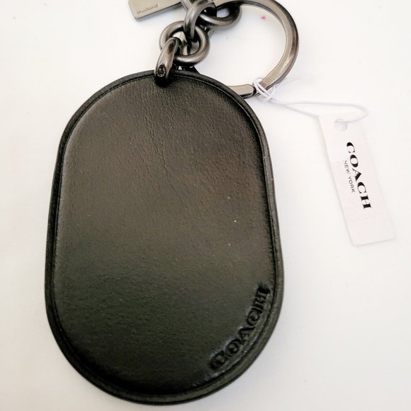 💕Host Pick💕 Coach Retro "C" Key-Fob Hangtag Bag Charm Key Ring - Picture 2 of 4